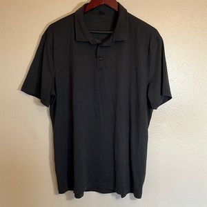 Men’s Lululemon Black Polo Short Sleeve Shirt Size XXL